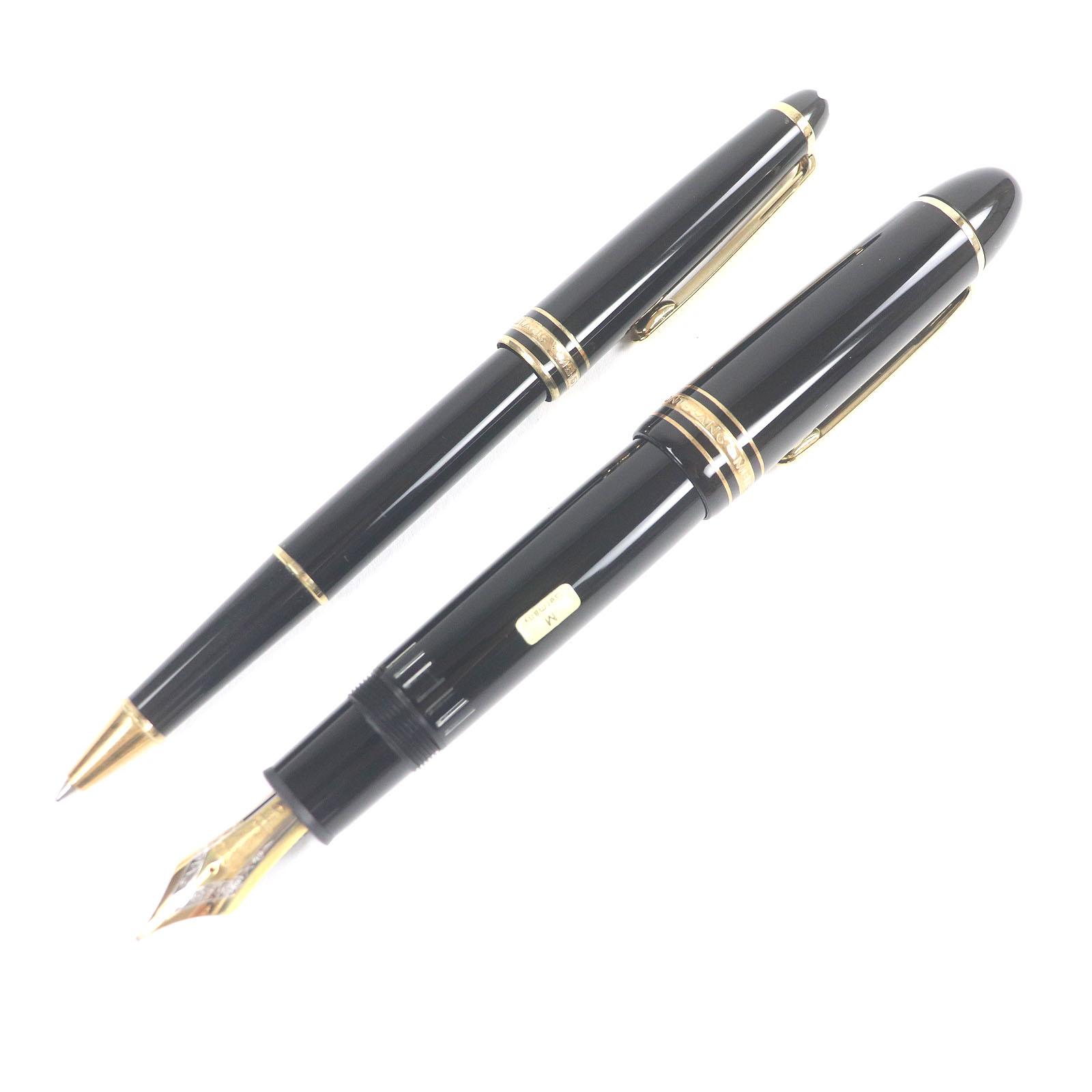 

Excellent MONTBLANC Ballpoint pen Meisterstck 149 Fountain pen set of 2 Black gold Used