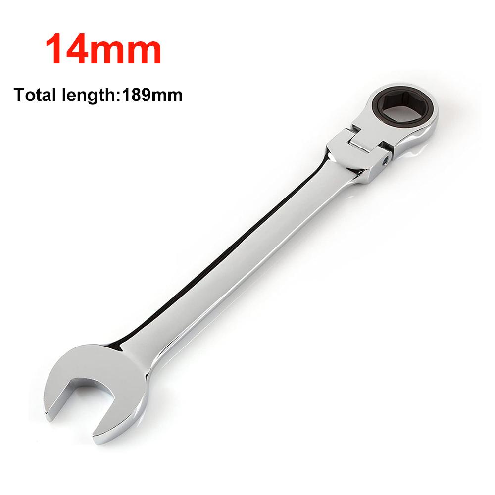 1pcs 6-24mm Ratchet Combination Set with Flexible Head Metric Wrenches Torque Universal Spanners for Car Repair Hand
