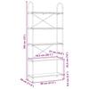 Bookshelf Sonoma Oak 80 x 30 x 183 cm Particleboard