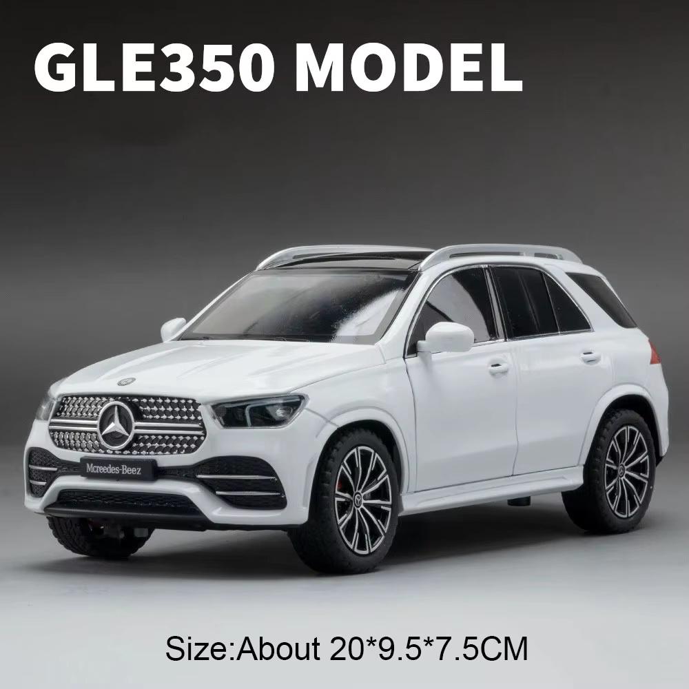 1:24 Gls63 Gle350 Model Legering Diecast Speelgoed Auto 6 Deuren Geopend Geluid Licht Terugtrekking Miniature Voertuigen Voor Jongens Verjaardagscadeaus