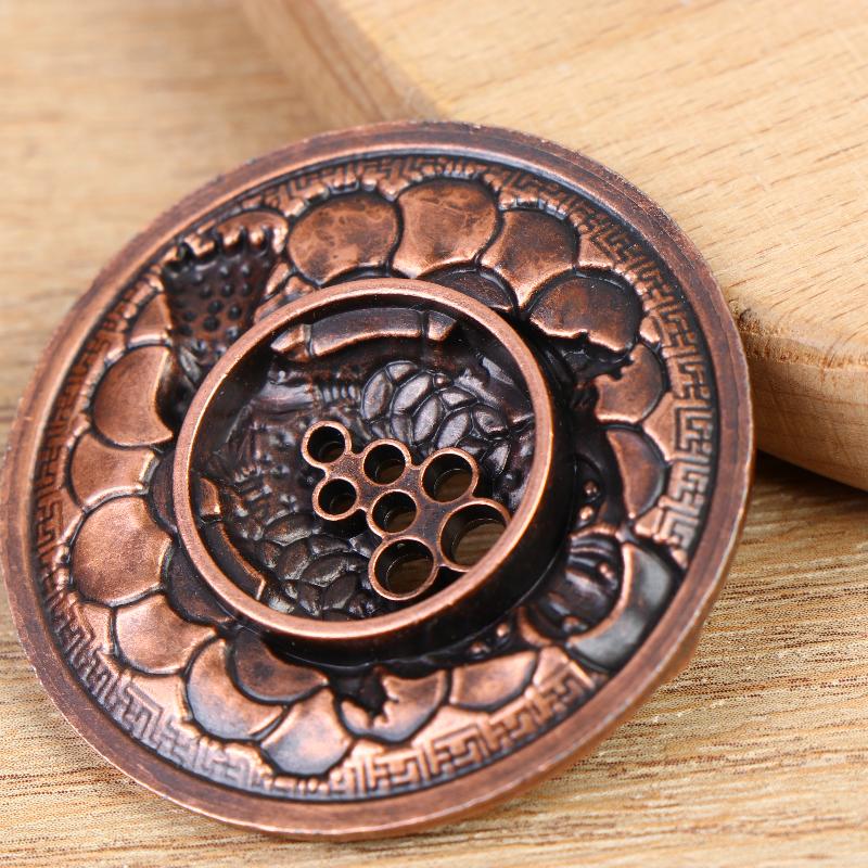 1/2/3/4Pcs Golden Toad Incense Diffuser Incense Stick Holder Metal Zen Lotus Buddha Incense Burner Censer Buddhist Aromatherapy