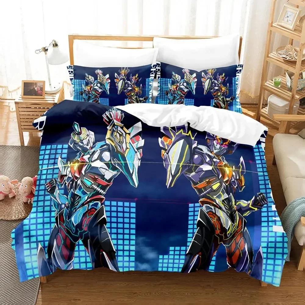 Anime SSSS.GRIDMAN Bedding Set Boys Girls Twin Queen Size Duvet Cover Pillowcase Bed Kids Adult Fashion Home TextileCustomizable