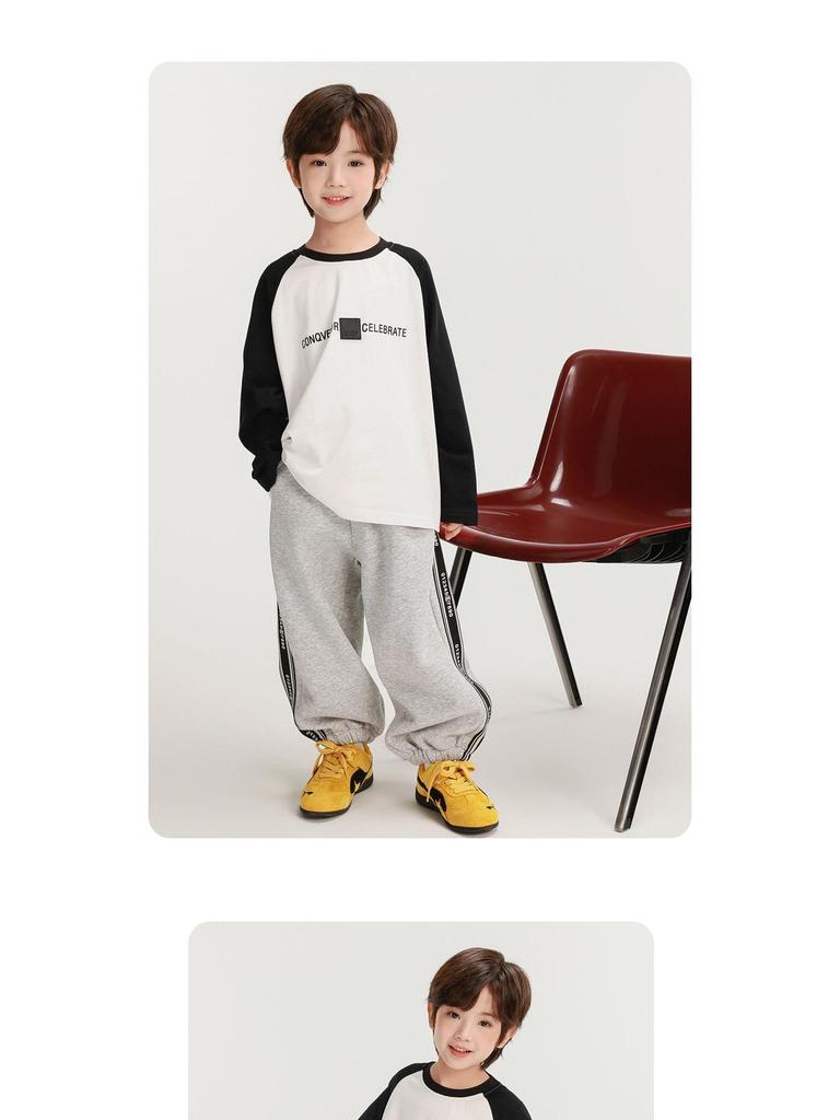 Autumn 2025 Boys' Long-Sleeve Cotton T-Shirt - Fairy Tale Memory Collection