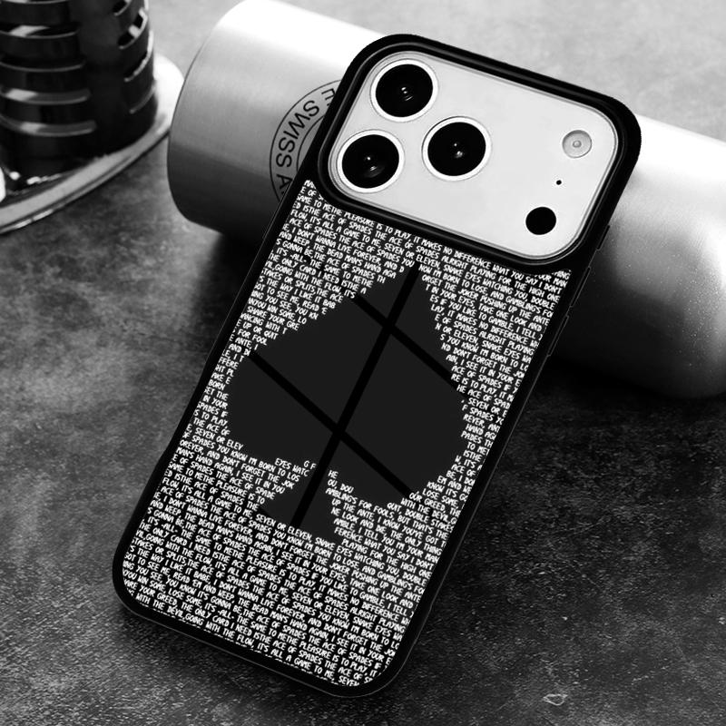 Pik Poker Spielkarten Ass Kunst Handyhülle Für iPhone 17,16e,15,14,13,12,11,Mini,Pro,MAX Weiche Silikonhülle