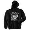 Chicken Fingers Unisex  Hoodie Funny Rude Offensive Rooster Middle Finger Tee for