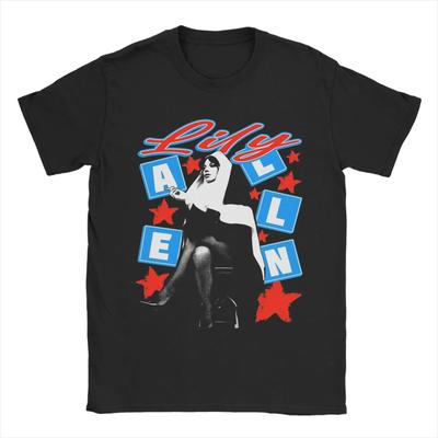 UNISEX Women Singer Lily Allen T Shirt Cotton Vintage Yk Tops Humorous Short Sleeve Summer Crew Neck Tee Shirt TShirt
