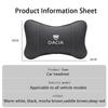 BGW1 1Pcs Car Seat Headrest Auto Logo Neck Pillow For Dacia Duster Logan Spring Sandero Stepway Dokker Lodgy Jogger MCV