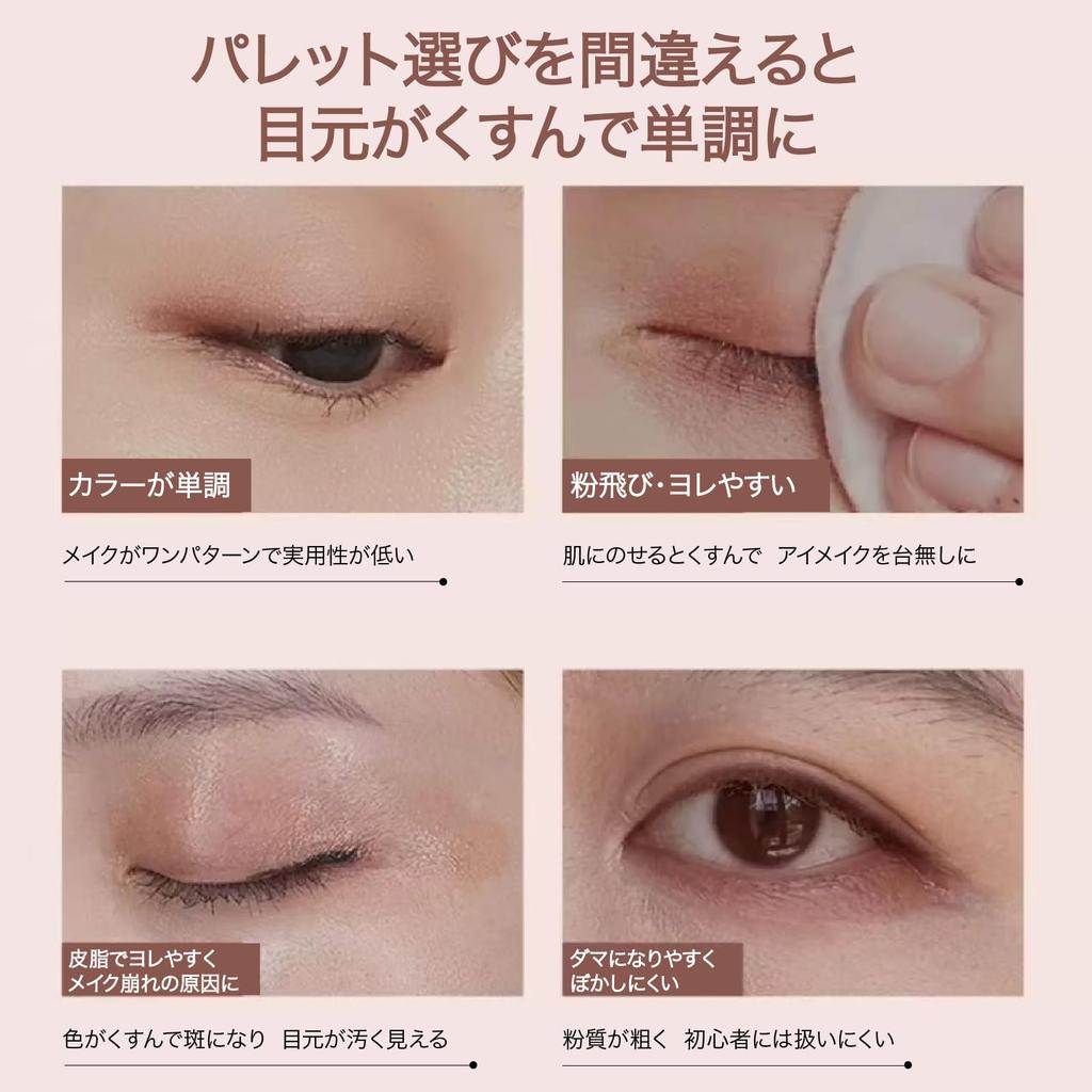 KIADZIE Eyeshadow Highly moisturized versatile lightweight texture for all women 2-Color Palette pigmented, finish, colors, (02-Classic Orange)