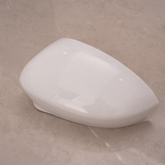 Clip-on White Left Side Wing Mirror Cover Cap Replacement For Fiat 500 2007-2022