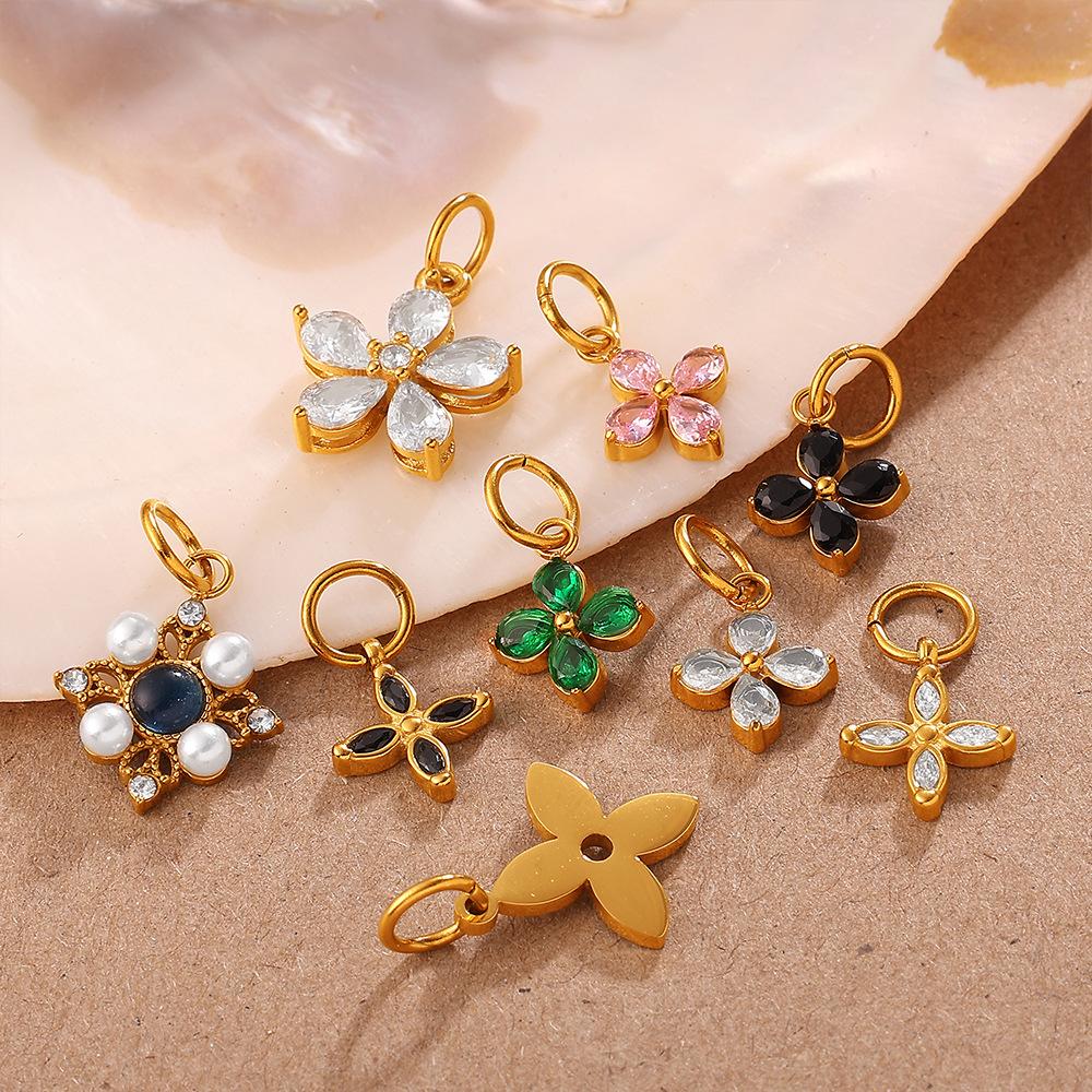 Yori 2Pcs Stylish and Versatile Multi-colored Flower Pendant Handmade DIY Jewelry Accessories Charm Wholesale 2026