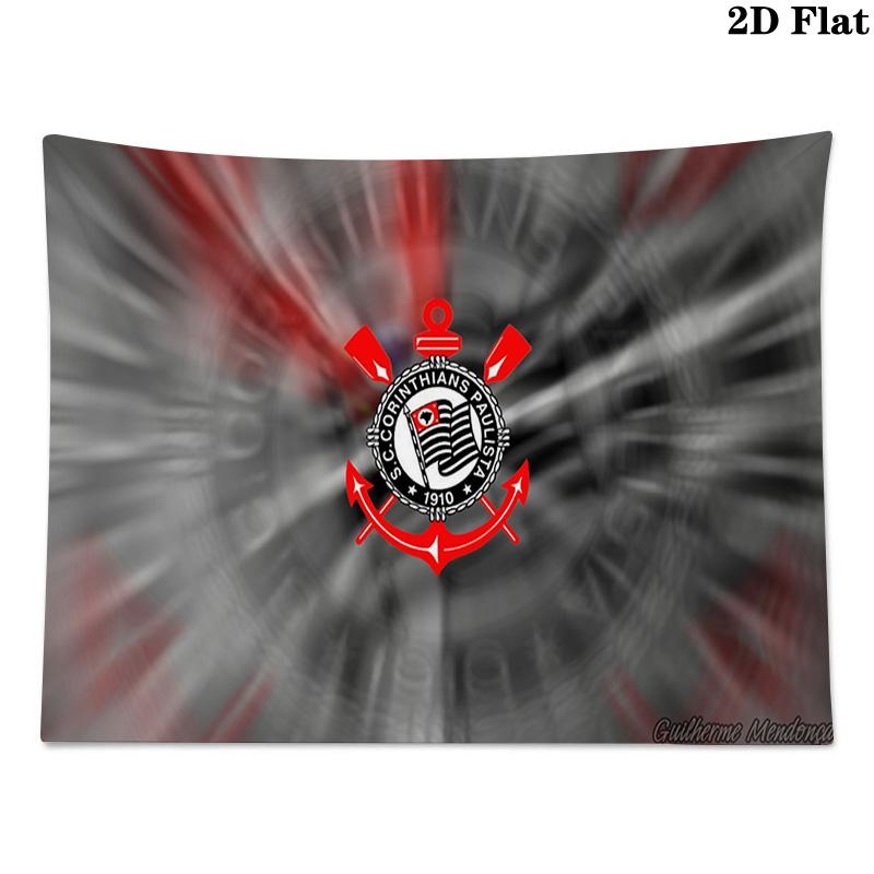 Sport Club Corinthians Paulista Wall Tapestry Aesthetic Wall Hanging Printed Fabric Blanket Decorative Tapestries for Bedroom Living Room Home Decor