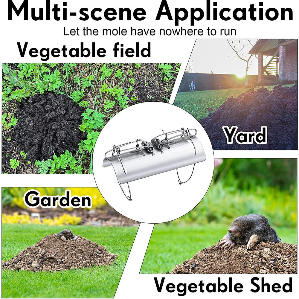 Mole Traps Easy Set Mole Traps Reusable and Quick Capture for Lawns Yard Garden