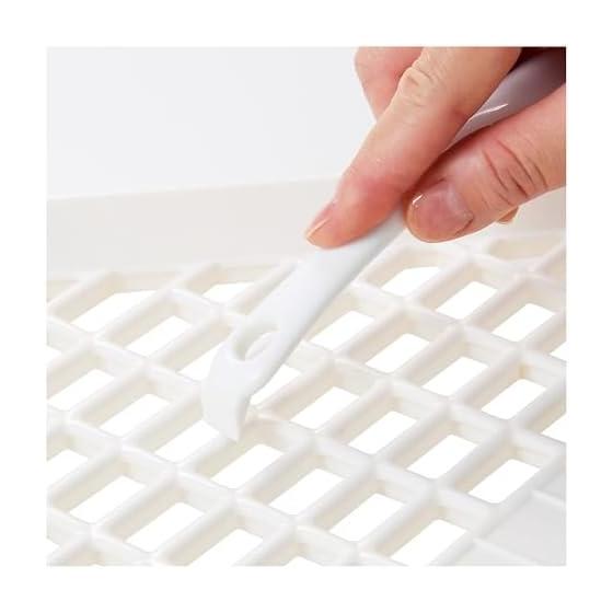 Minimal Land Rabbit Toilet Cleaning Stick, 3-in-1 Bunny Grade, Time Saving Goods, Comes with Dirt Scraping Spatula, Compatible with Slatted Holes,