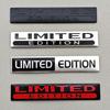 2PCS Metal Aluminium LIMITED EDITION Logo Emblem 3D Chorme Silver Black Red Car Sticker Fender Trunk Badge Decal Car Accessories