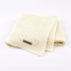 Baby Knitted Heart Pattern Crochet Swaddle Wrap With Windproof Cotton For Newborns