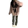 Women's Oversized Lazy Style Soft Knit Sweater - Warm, Comfortable, Round Neck Pullover