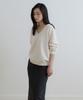 LINGSEOUL Deep V-Neck Wool Knit-Ivory