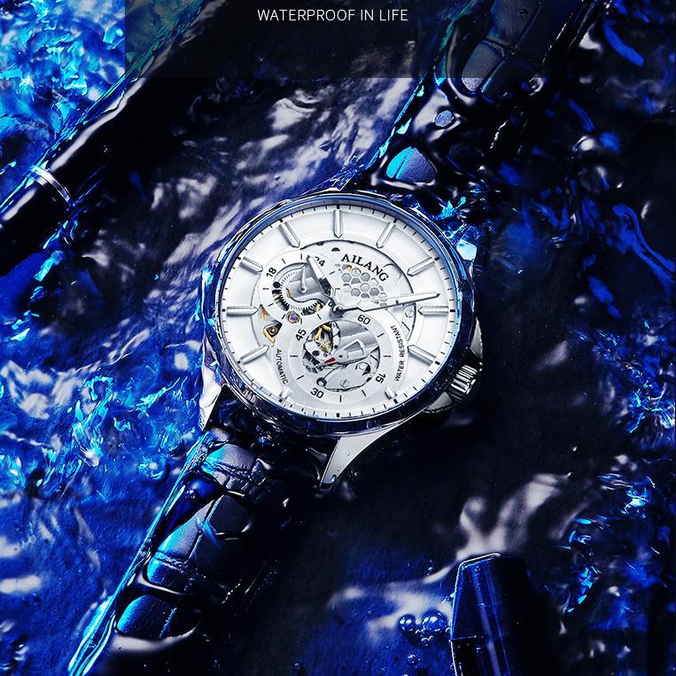 AILANG Hohle mechanische Uhr Herrenuhr Neue vollautomatische Trend-Herrenuhr