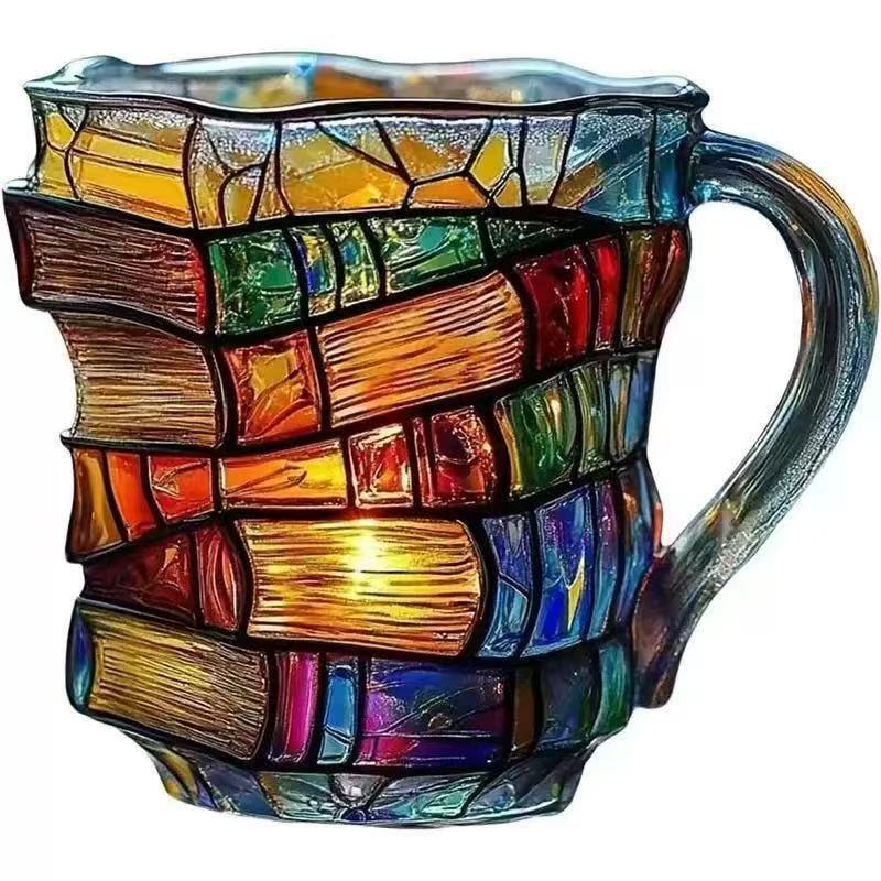 Stapelbare Buchförmige Harz-Kaffeetasse Dekorative Schreibtischverzierung Modern Minimalistisch Heimbüro Geschenk