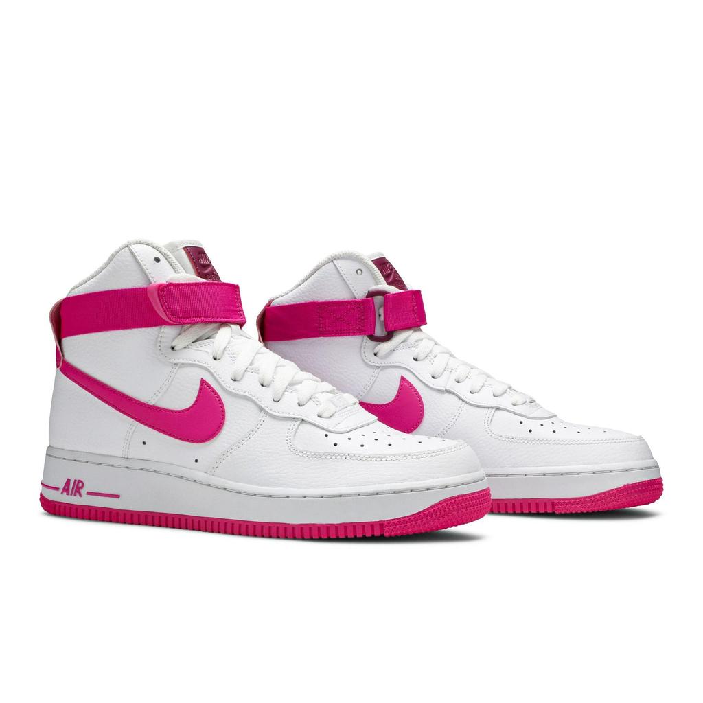 Nike Womens Air Force 1 High 'White Fuchsia' (women's sizes) White / True Berry-Laser Fuchsia Skate Shoes 334031 110