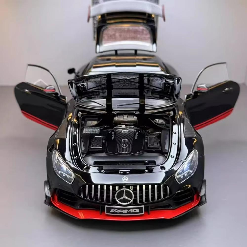 1:18 Large Size Pagani Huayra BC GTR Alloy Diecast Car Model Toy Vehicles Sound Light Shock Absorption Models Kids Presents