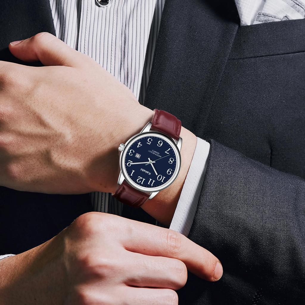 BEN NEVIS Men's Watch Simple Stylish Leather Casual Date Display Waterproof Analog Quartz Fashion Unisex Business Commute Banquet Daily