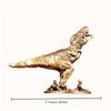 Solid Brass Dinosaur Desktop Tea Pet Office Desk Ornament Creative Dinosaur World Model Craft Mini Ornament