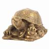 Bronze Exquisite Carving Brass Lucky Chinese Tortoise Shape Furnishing Craft Decoration