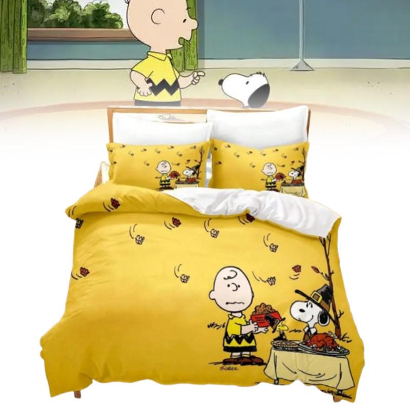 Digital Cartoon Print Duvet Cover Pillowcase Set Bedroom Gift Bedding