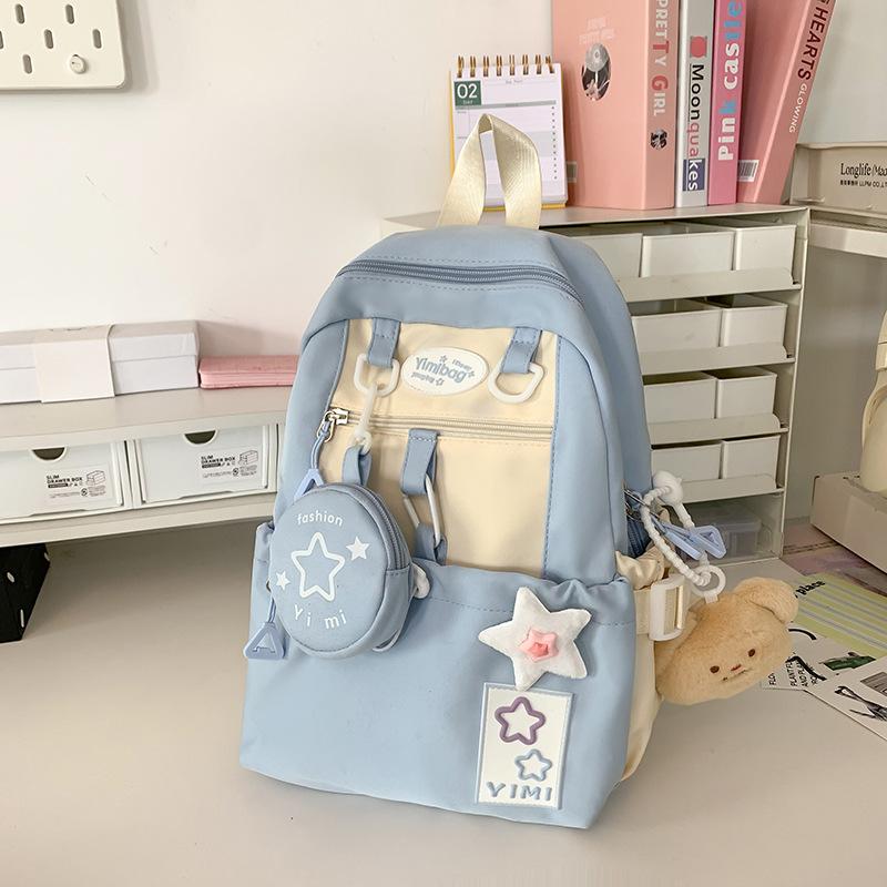 Schoolbag Lightweight High-value Ins Style Schoolbag, Junior High School Girls, High School Students, Grades 3 To 6, Large-capacity Backpack