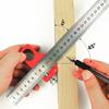 Steel Ruler Positioning Block 45/60/90 Degree Angle Scriber Line Marking Gauge Woodworking Square Scribe for Ruler Locator