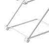 Countertop Dishcloth Drying Rack 4 Arms Folding Vertical Hand Towel Stand Dish Rag Storage Holder for Kitchen Light Gray