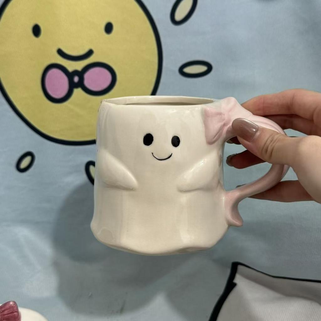 Halloween Mugs, Ceramic Cup, 3D Hand Painted Design, Large Capacity, Personality, Cartoon, Skull, Fashion Drinkware