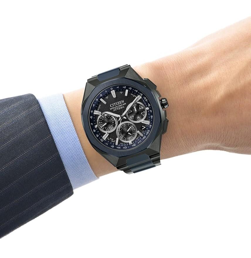 Citizen Hodinky ATTESA Satellite Wave GPS Blue Universe Super Titanium CC4106-74E