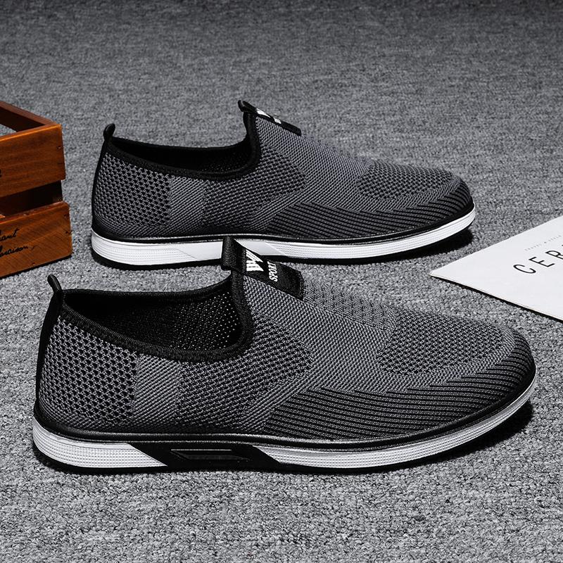 Fashion Summer Mesh Men Casual Shoes Breathable Sneakers Men Outdoor Walking Shoes Comfortable Slip On Mens Loafers Zapatillas Hombre 45