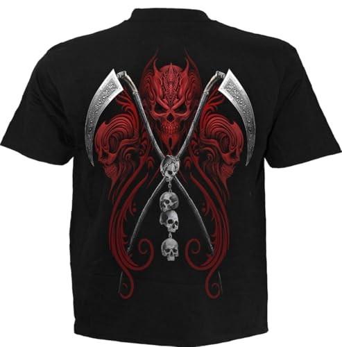 Spiral Reaperess (Unisex Black Short Sleeve TShirts) 3x Large S