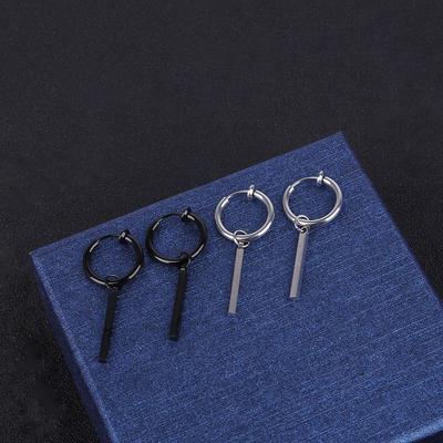 Pendientes de Acero de Titanio para Hombre Pendientes de Temperamento Pendientes de Moda Pendientes Largos para Mujer Coreana