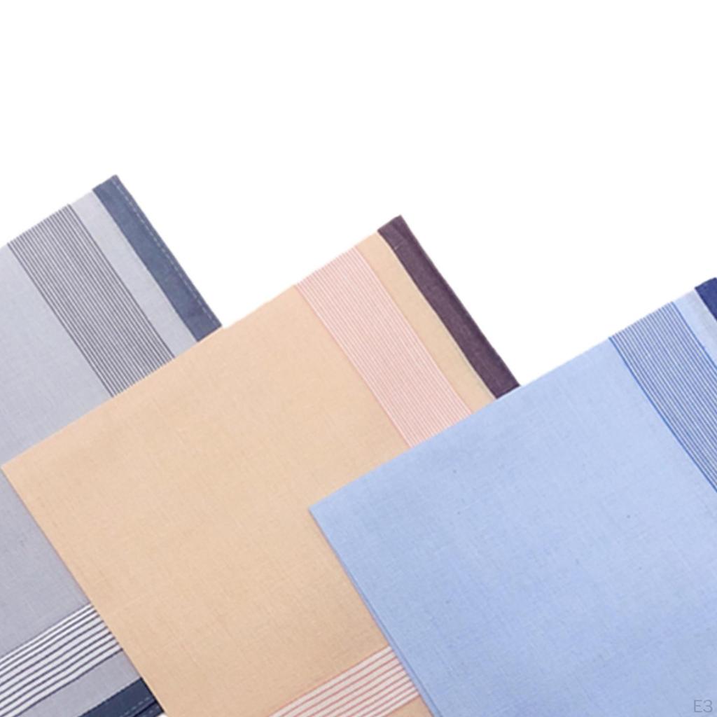 Cloth Men Handkerchiefs Hanky Kerchief Pocket Square Hankies for Grooms Weddings