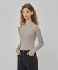 RYUL+WAI Slit Shoulder Top Khaki