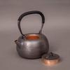 Vintage Thickened Copper Kettle,Handcrafted Hammer Texture Weave With lid Handheld1.5 L Coffee Pot,Heat Resistant Filter Tea Pot