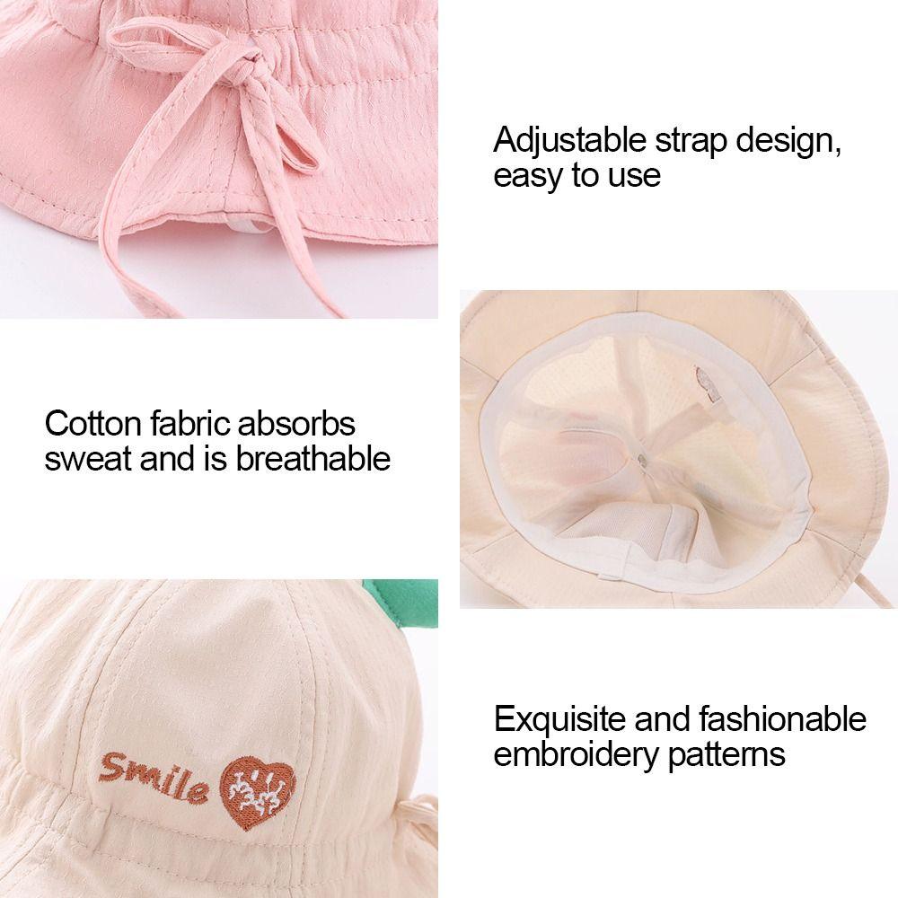 Cotton Kids Fisherman Hat Soft Children's Cap Anti-UV Sun Protection Cap  Boys Girls