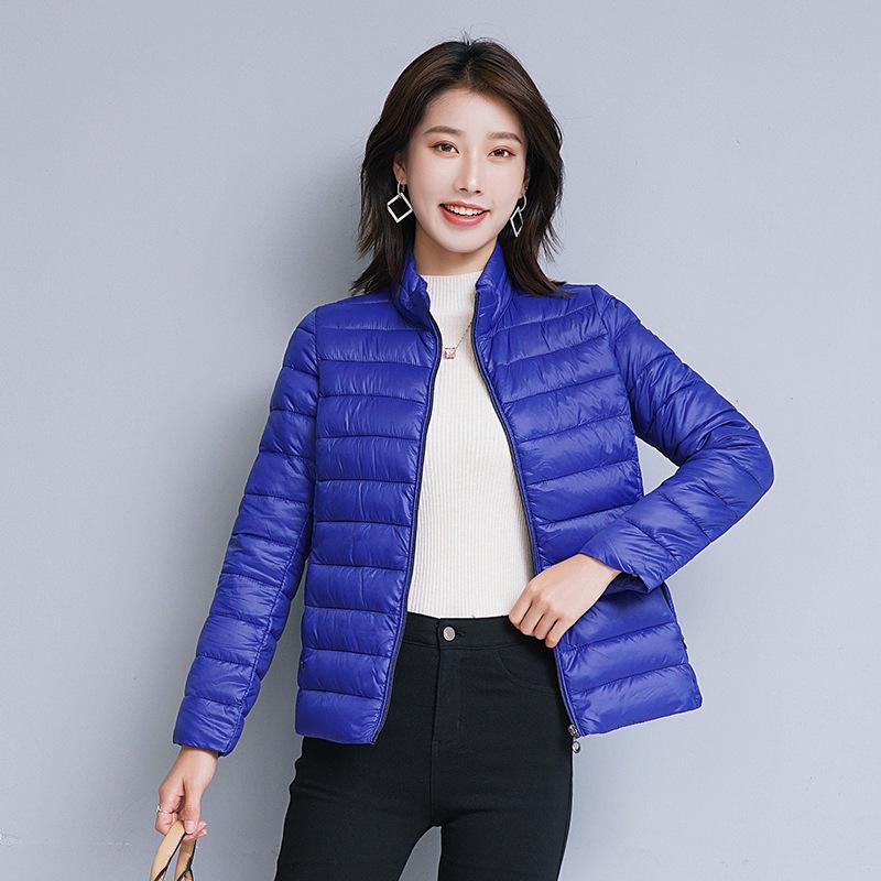 2023 Women's Off-Season Lightweight Cotton Jacket, Solid Color, Korean Style, Versatile, Short and Slim Fit