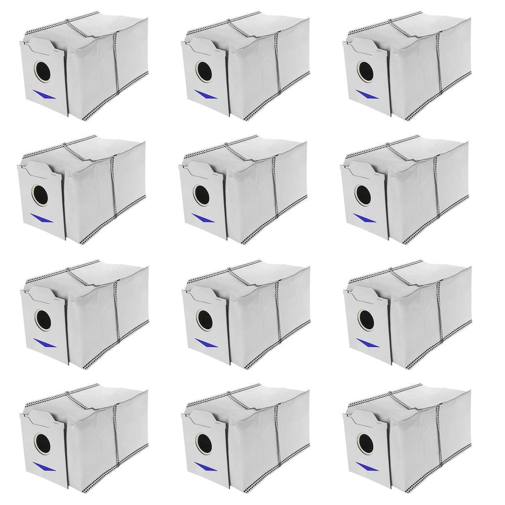 12 listů Ecovacs Papírový balíček DEEBOT N30 PRO Omni Vysavač Sáček na odpadky Prach Automatický Sběr prachu Sáček s velkou kapacitou Vakuový sáček