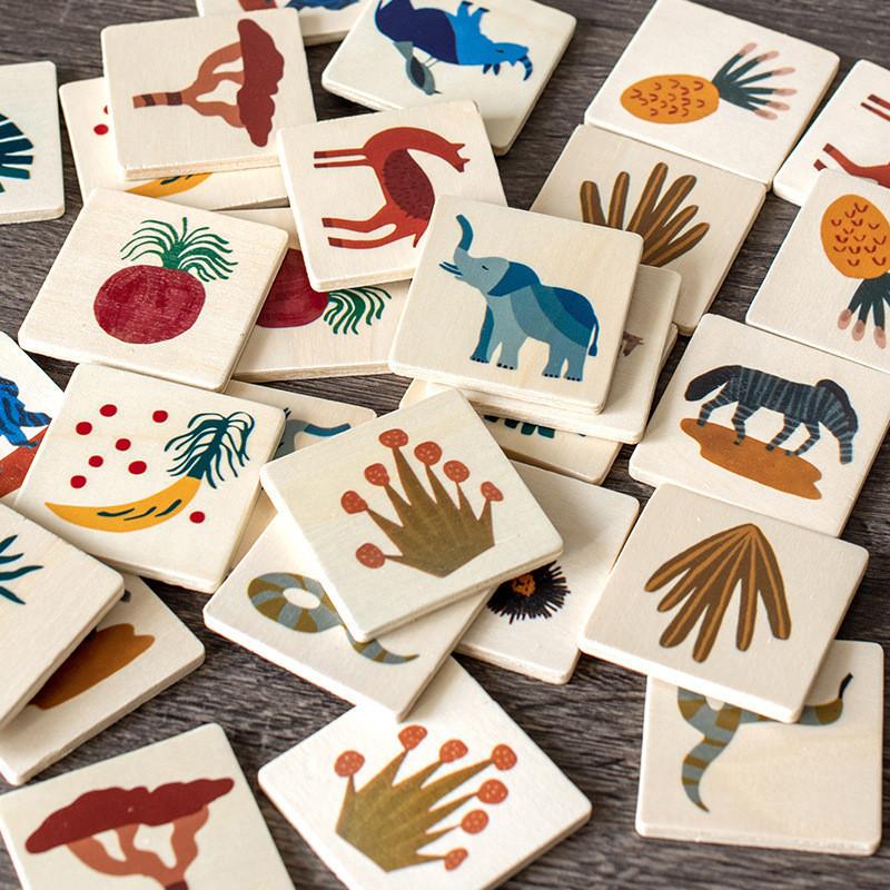 Wooden Animal Card Puzzle With Memory And Logic Skills For Kids Educational Toy