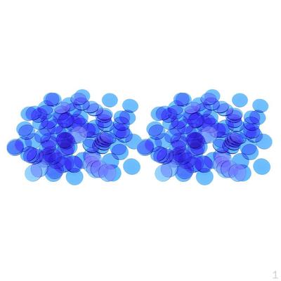 Lots 1200 Bingo Chips Transparent Counters Counting Game Accessory 1.5x1.5cm