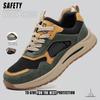 Men's Safety Shoes With Anti-Impact Steel Toe Anti-smash Lightweight Comfortable Wear-resisting Work Boots for Work As Hiking