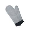 Silicone Oven Gloves Microwave Oven Gloves Heat Resistant Baking Antiscald Thickened Baking Gloves Gray