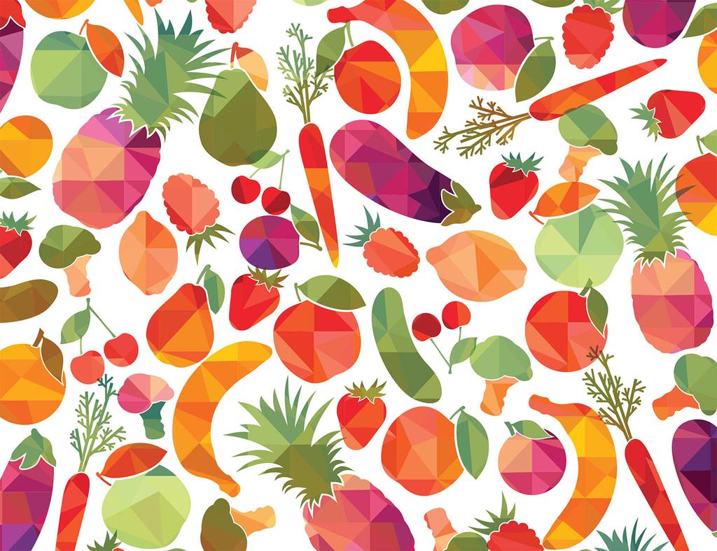 Glass Board Cutting Board 52X40 Fruits