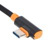 High Power 240W USB to Type C Elbow Fast Charging Data Cable 1PC for Smartphones Gaming and Office Use