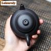 240ml Classic Yixing Purple Clay Teapots Handmade Pot Raw Ore Black Mud Kettle Chinese Zisha Tea Set Tea Services Ornaments Gift